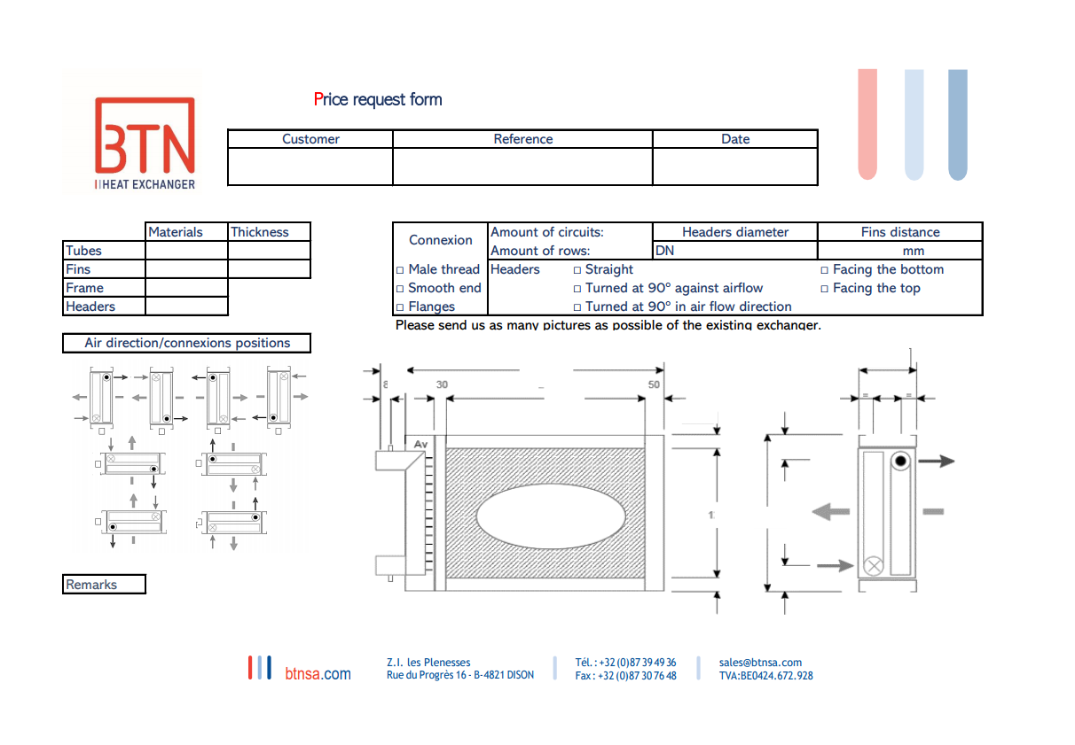 price demand form