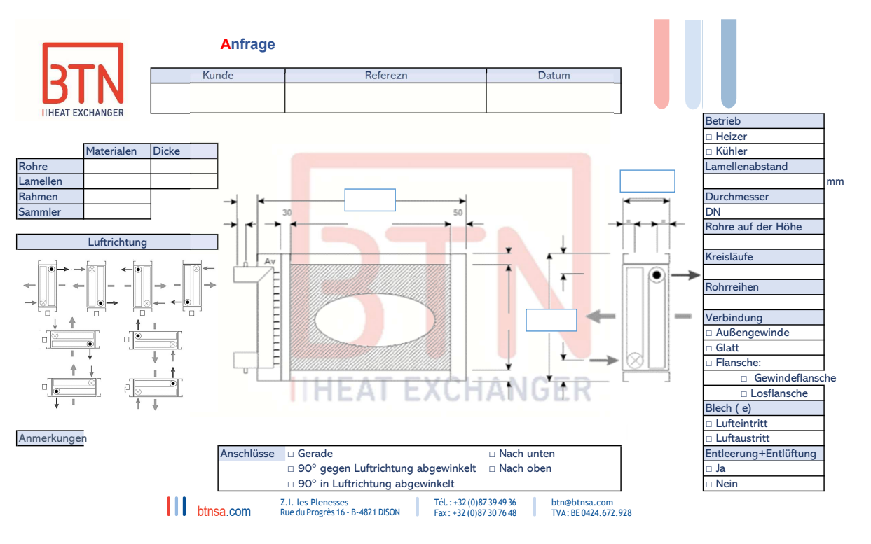 PREISANFRAGE FORMULAR